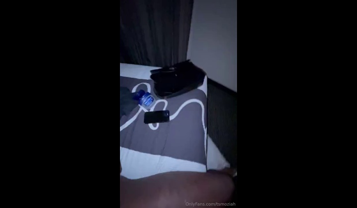 Ebony TS Babe Solo Masturbation Scene