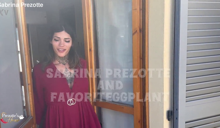 sabrina prezotte gets bent oevr on her balcony and a mouthful of jizz  ?
