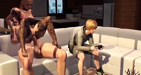 Shemale Mommy Fucks Girls in 3D Futa Action