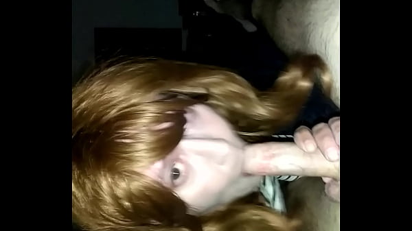 Shemale Gives Amateur Blowjob at Home
