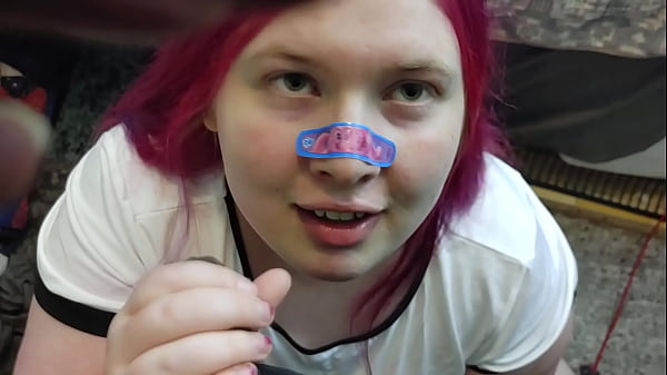 BBW Tranny Gets BBC Cumshot in POV Action