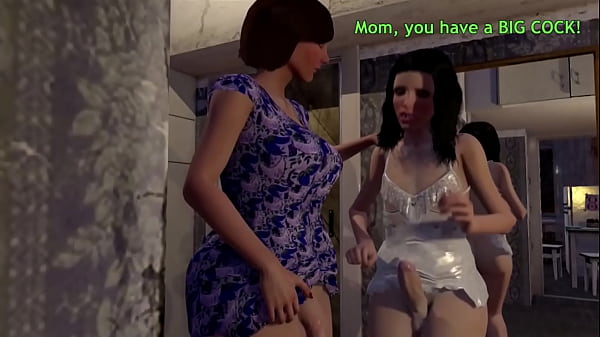 Trans Step Mom Gives Step Son a Special Gift in 3D Animation