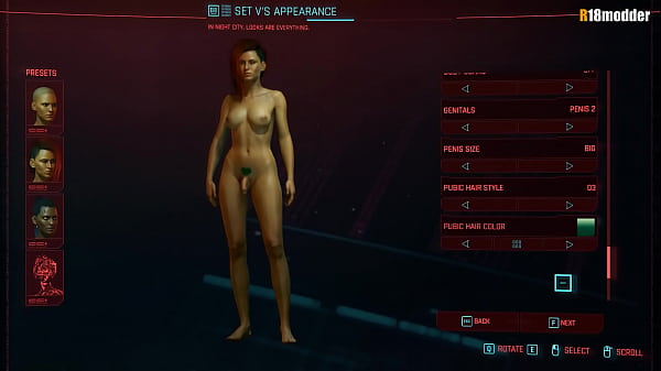 Shemale Cyberpunk Character Exposed